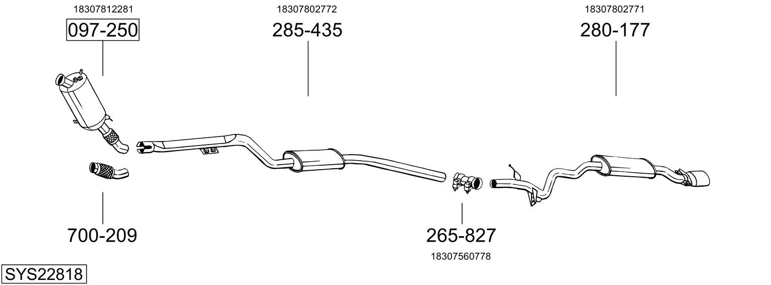 BOSAL SYS22818