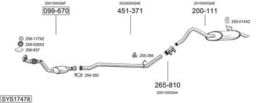 BOSAL SYS17478