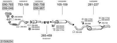BOSAL SYS06254