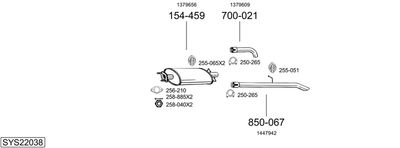 BOSAL SYS22038