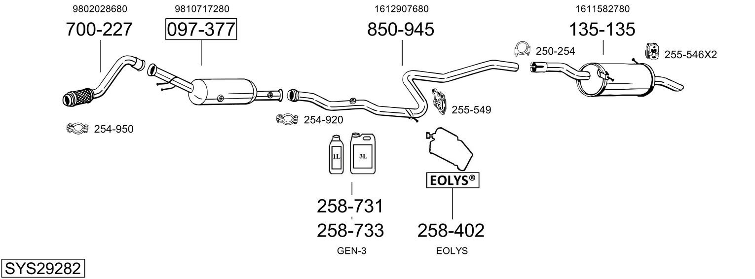 BOSAL SYS29282