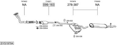 BOSAL SYS19784