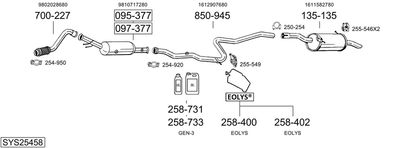 BOSAL SYS25458