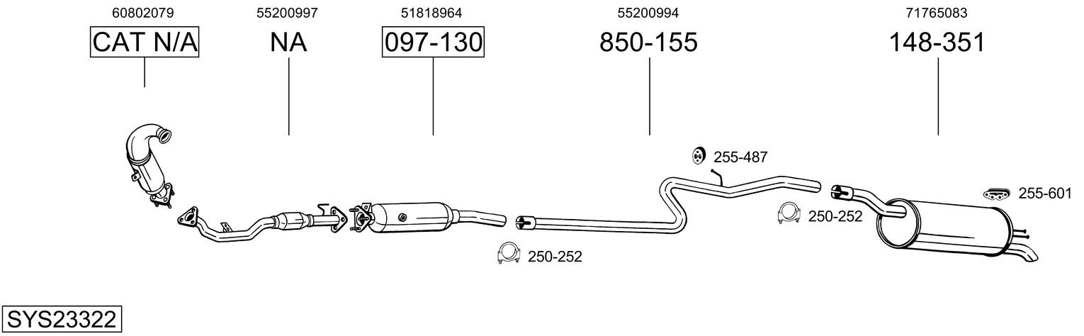 BOSAL SYS23322