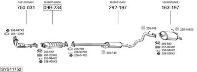 BOSAL SYS11752