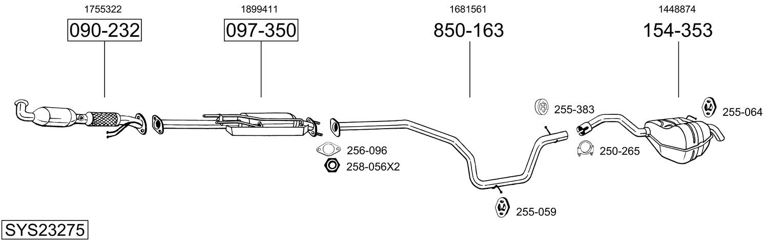 BOSAL SYS23275