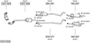 BOSAL SYS17525