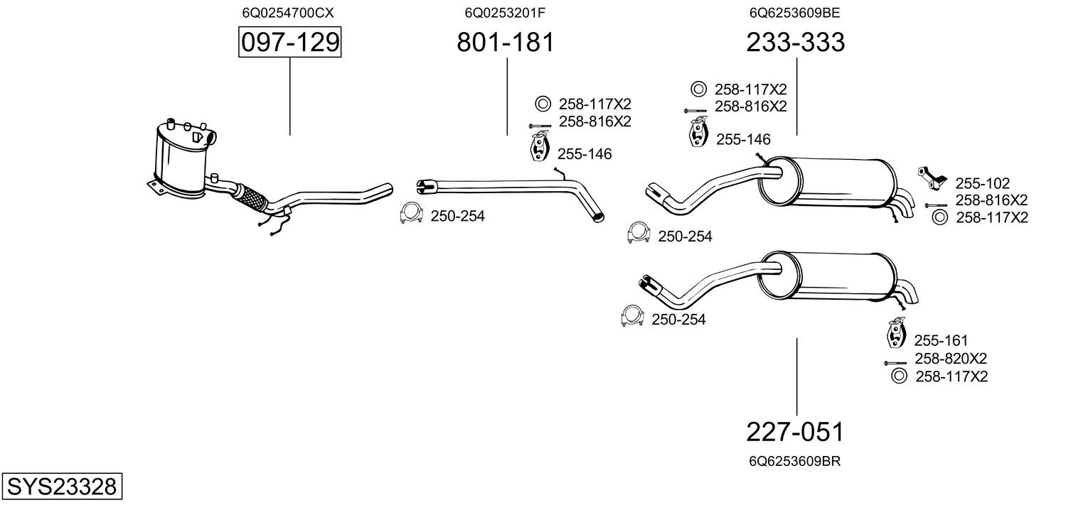 BOSAL SYS23328