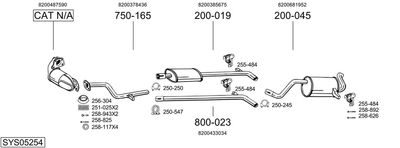 BOSAL SYS05254