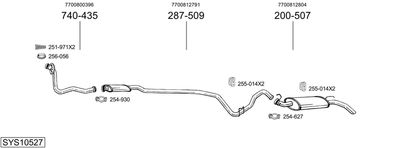 BOSAL SYS10527 BOSAL SYS10527