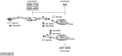 BOSAL SYS12672