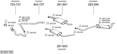 BOSAL SYS07185