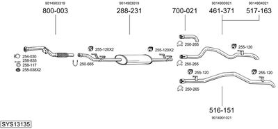 BOSAL SYS13135