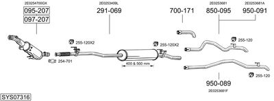 BOSAL SYS07316 BOSAL SYS07316