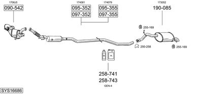 BOSAL SYS16686