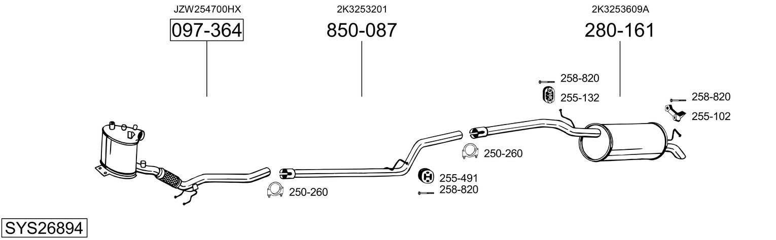 BOSAL SYS26894