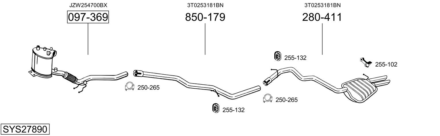 BOSAL SYS27890
