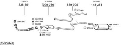 BOSAL SYS08149