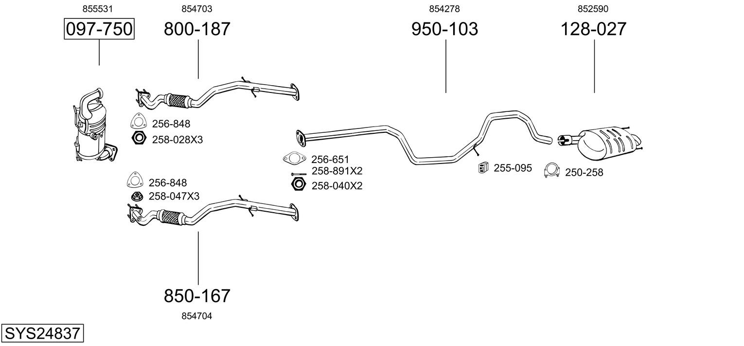 BOSAL SYS24837