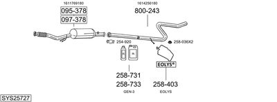 BOSAL SYS25727