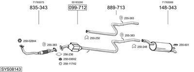 BOSAL SYS08143 BOSAL SYS08143