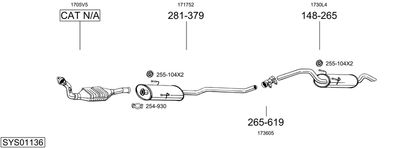 BOSAL SYS01136