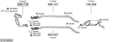 BOSAL SYS16955 BOSAL SYS16955