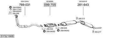 BOSAL SYS21668