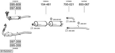 BOSAL SYS22021