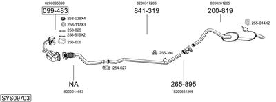 BOSAL SYS09703 BOSAL SYS09703