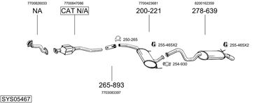 BOSAL SYS05467 BOSAL SYS05467