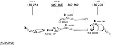 BOSAL SYS00839