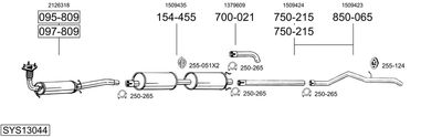 BOSAL SYS13044 BOSAL SYS13044