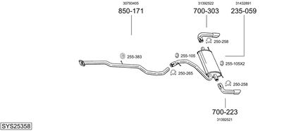 BOSAL SYS25358