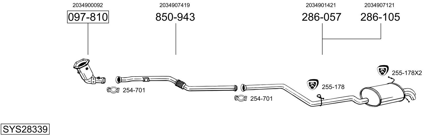 BOSAL SYS28339