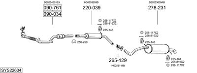 BOSAL SYS22634
