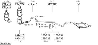 BOSAL SYS09184