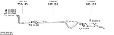 BOSAL SYS20738 BOSAL SYS20738