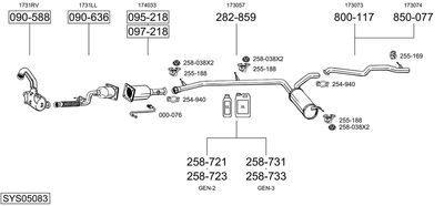BOSAL SYS05083