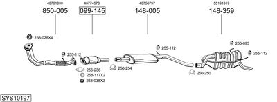BOSAL SYS10197 BOSAL SYS10197