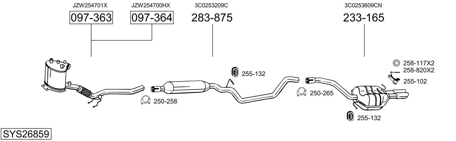 BOSAL SYS26859