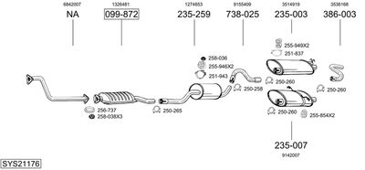 BOSAL SYS21176