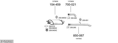 BOSAL SYS22022