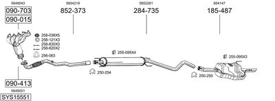 BOSAL SYS15551