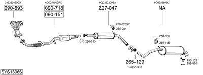 BOSAL SYS13966