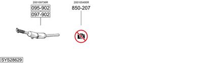BOSAL SYS28629