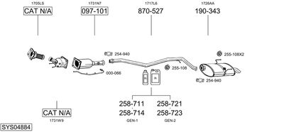 BOSAL SYS04884