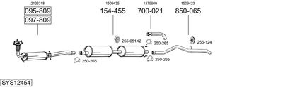BOSAL SYS12454 BOSAL SYS12454