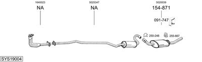 BOSAL SYS19004 BOSAL SYS19004