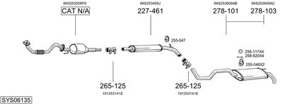 BOSAL SYS06135